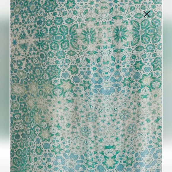 Chic Aqua Patterned Women's Robe - Picture 3 of 5